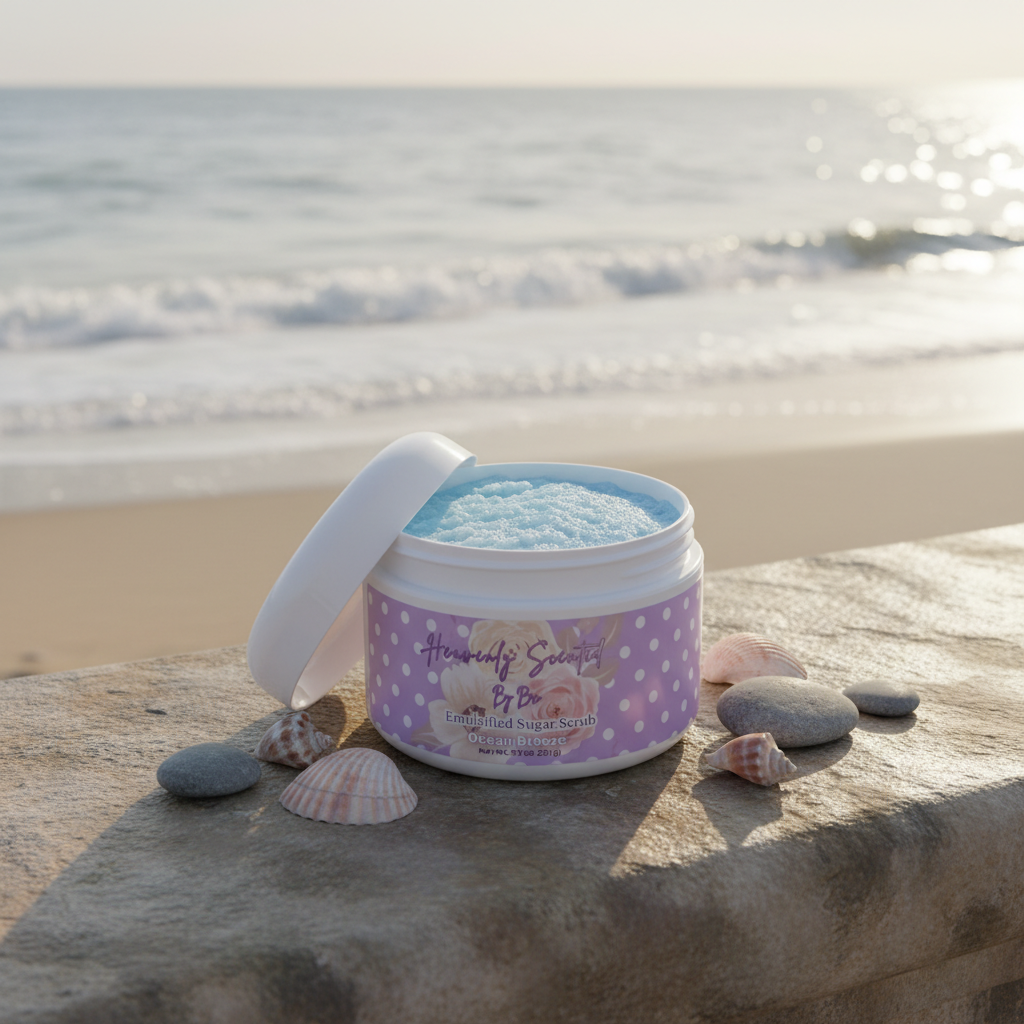 Ocean Breeze Emulsified Sugar Scrub - 8 oz